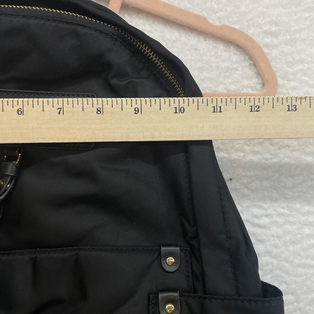 Marc Jacobs Nylon Backpack Black Gold Hardware M0012907 001 Logo Top Zip - Picture 14 of 16